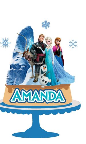 Arquivo de corte Topo de Bolo Frozen 03
