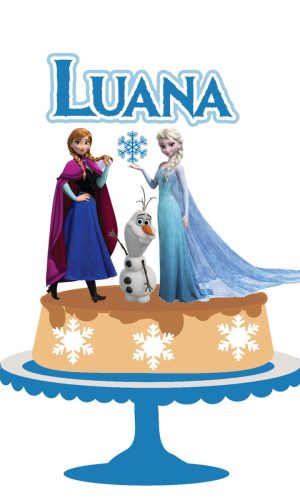 Arquivo de corte Topo de Bolo Frozen 04