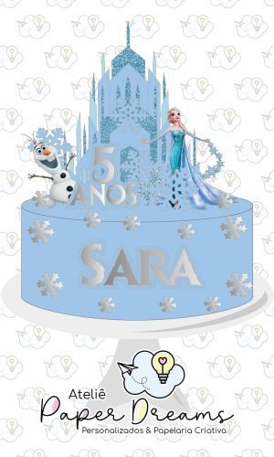 Arquivo de Corte Topo de Bolo - Frozen 1