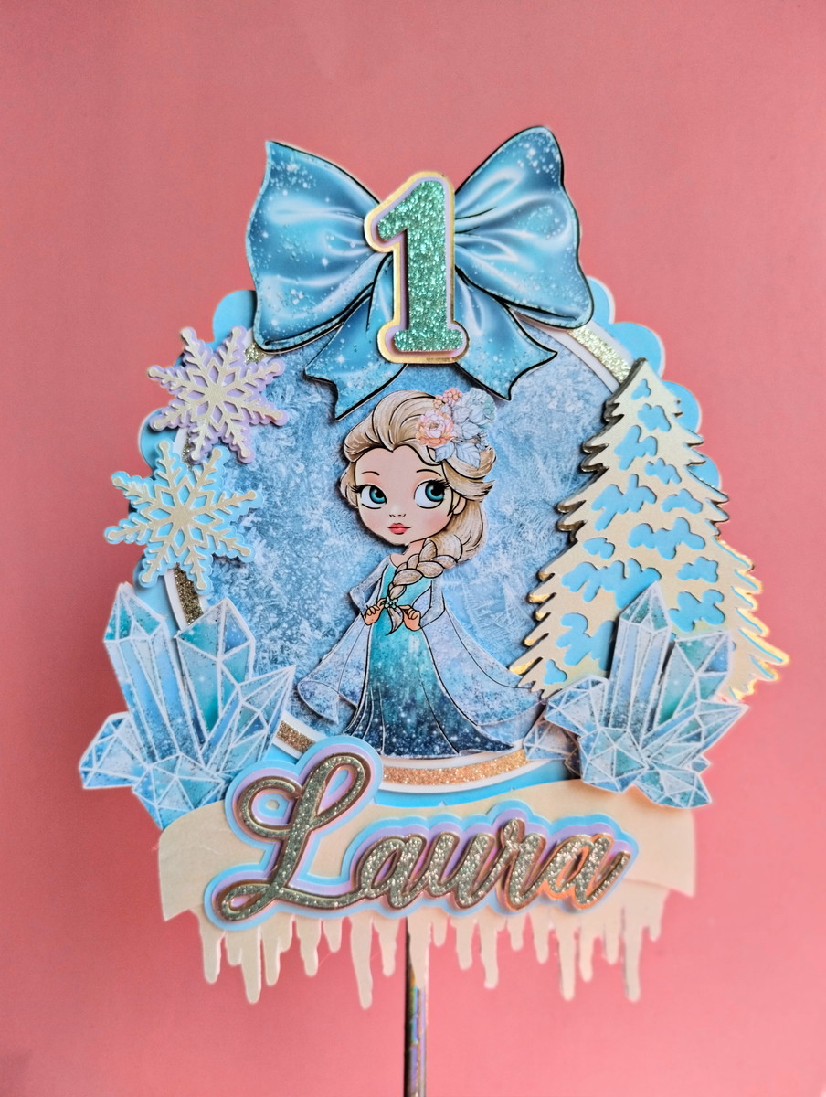 Arquivo de Corte Topo de Bolo Frozen - Imagem 2