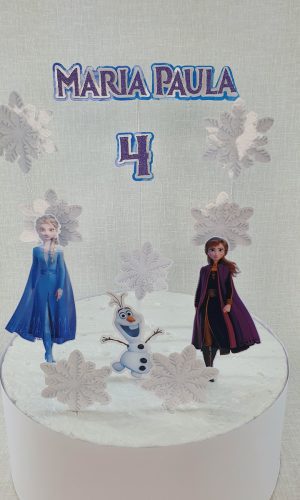 COMBO + Arquivo de Corte - Topo de Bolo Frozen 2
