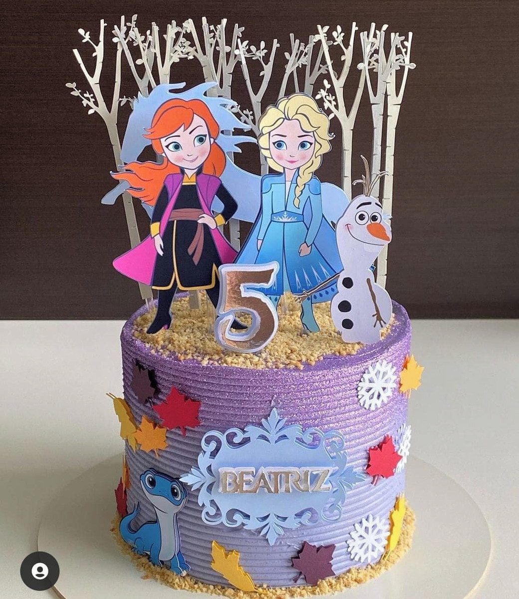 Arquivo De Corte Topo De Bolo Frozen 2