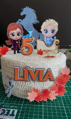 Arquivo de corte topo de bolo Frozen 2