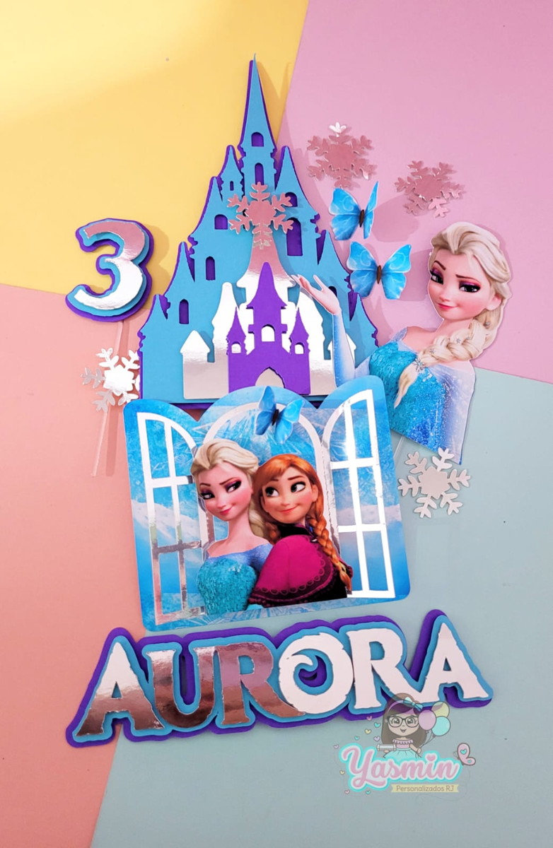 Arquivo de Corte Topo de Bolo Frozen 3