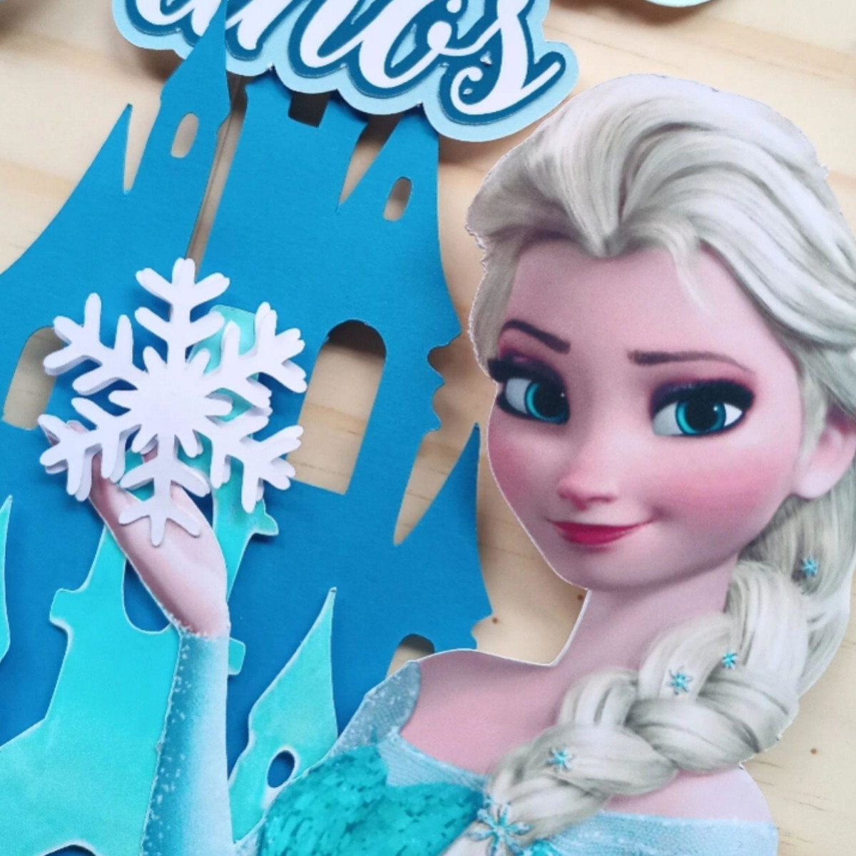 Arquivo de Corte Topo de Bolo Frozen - Imagem 2