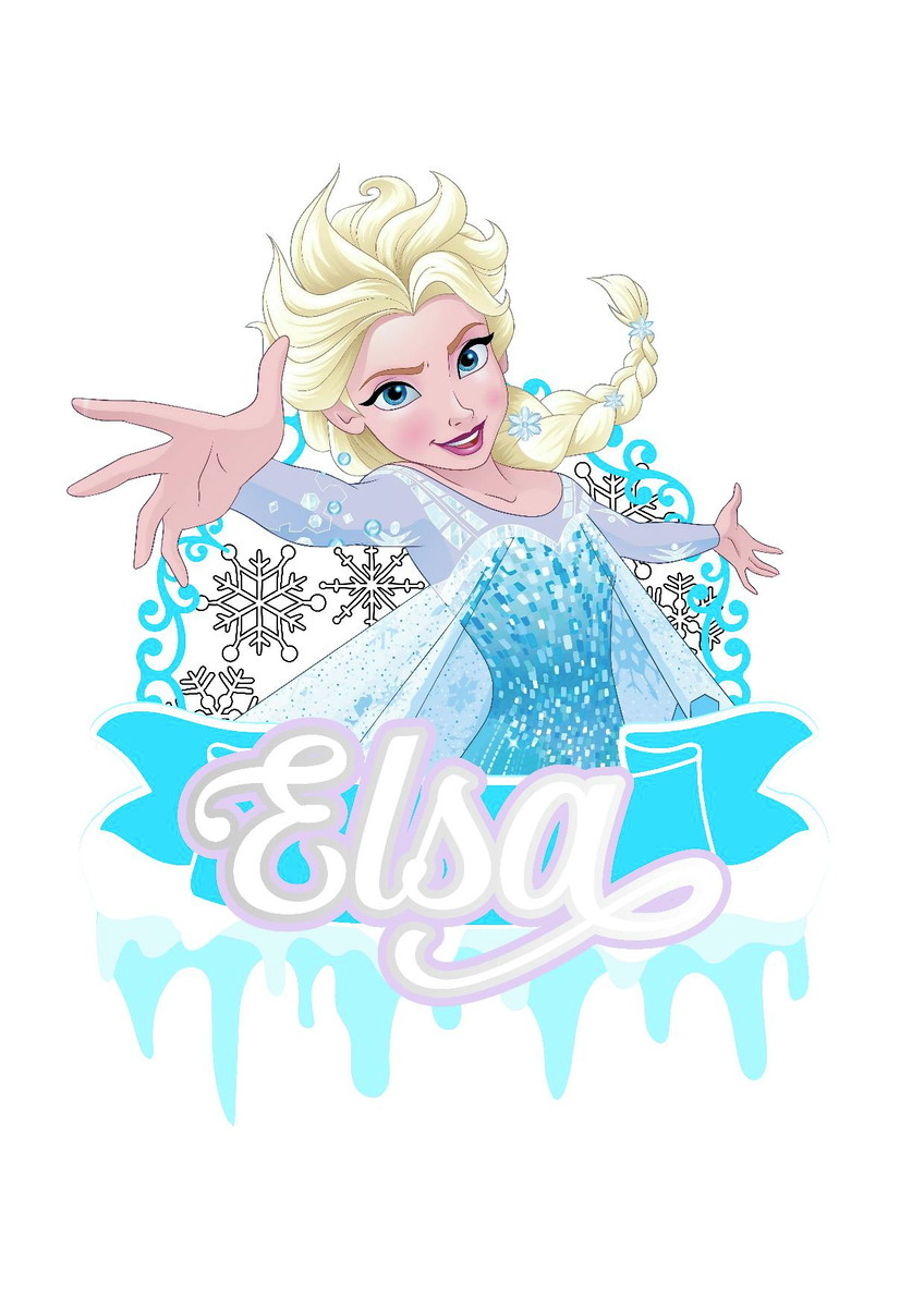 Arquivo de Corte Topo de Bolo Frozen - Imagem 2