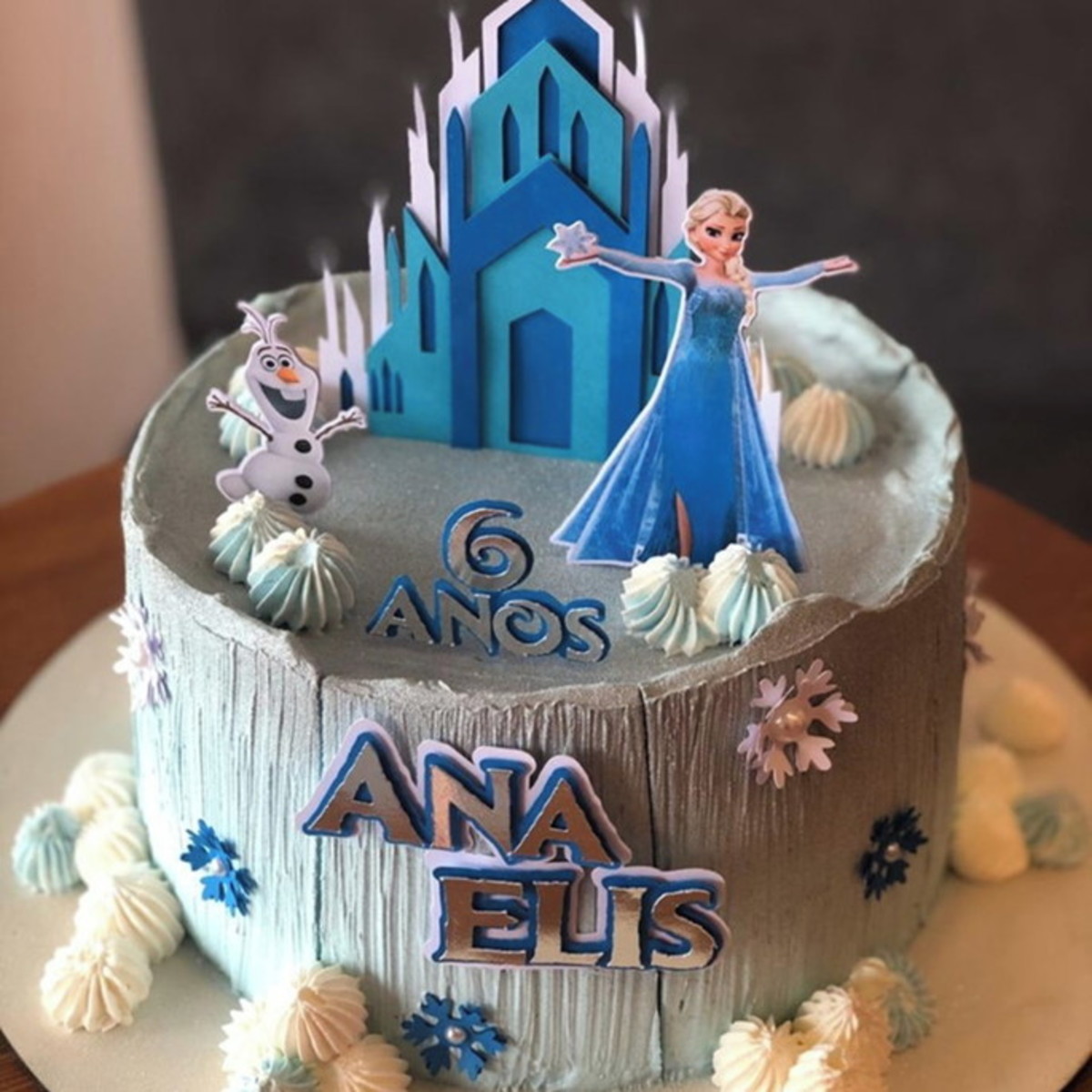 Arquivo de Corte Topo de Bolo Frozen Castelo