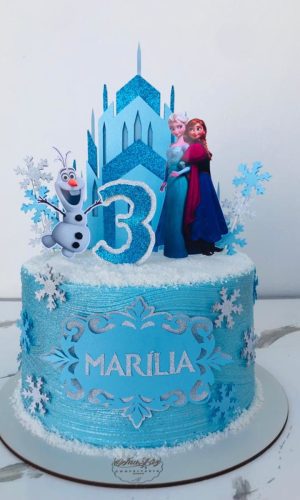 Arquivo De Corte Topo De Bolo Frozen Castelo Camadas