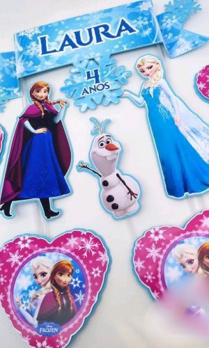 Arquivo de corte Topo de Bolo Frozen - COD.: 698