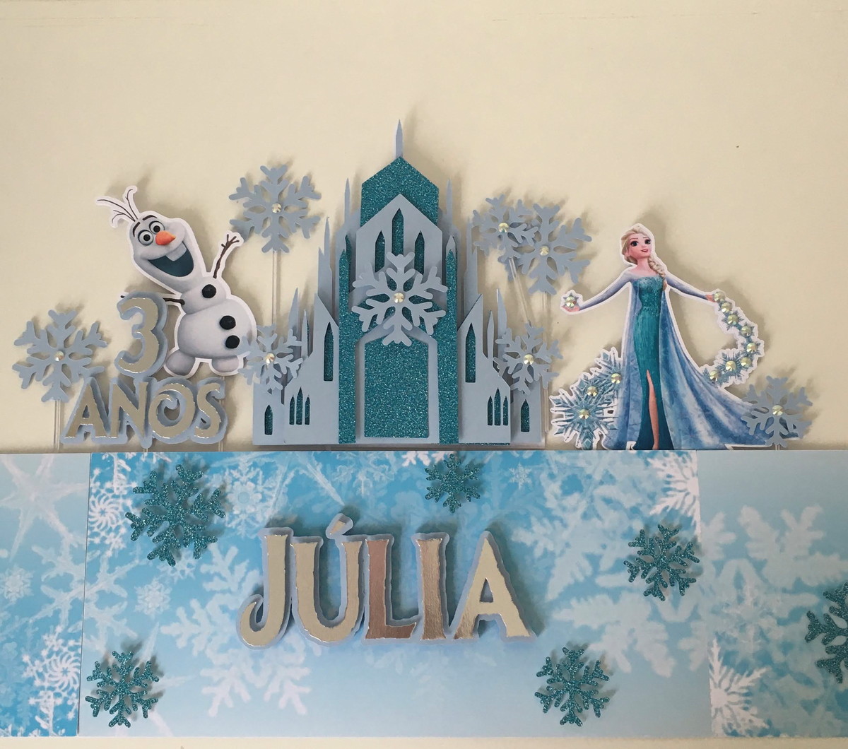 Arquivo de corte topo de bolo frozen/elsa