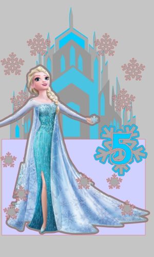 Arquivo de Corte Topo de Bolo Frozen Elsa