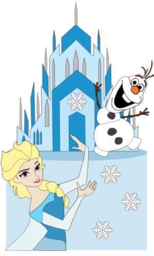 Arquivo de Corte Topo de Bolo Frozen - Elsa Olaf