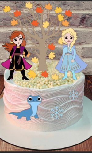 Arquivo de corte-topo de bolo frozen-em camadas.