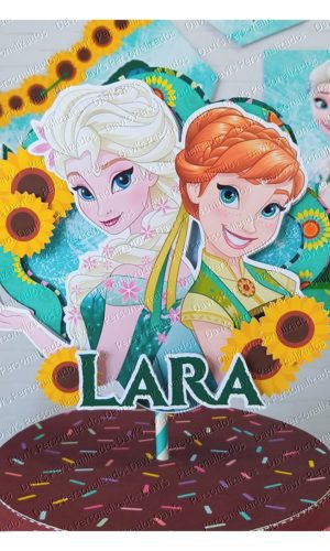 ARQUIVO DE CORTE TOPO DE BOLO FROZEN EVER