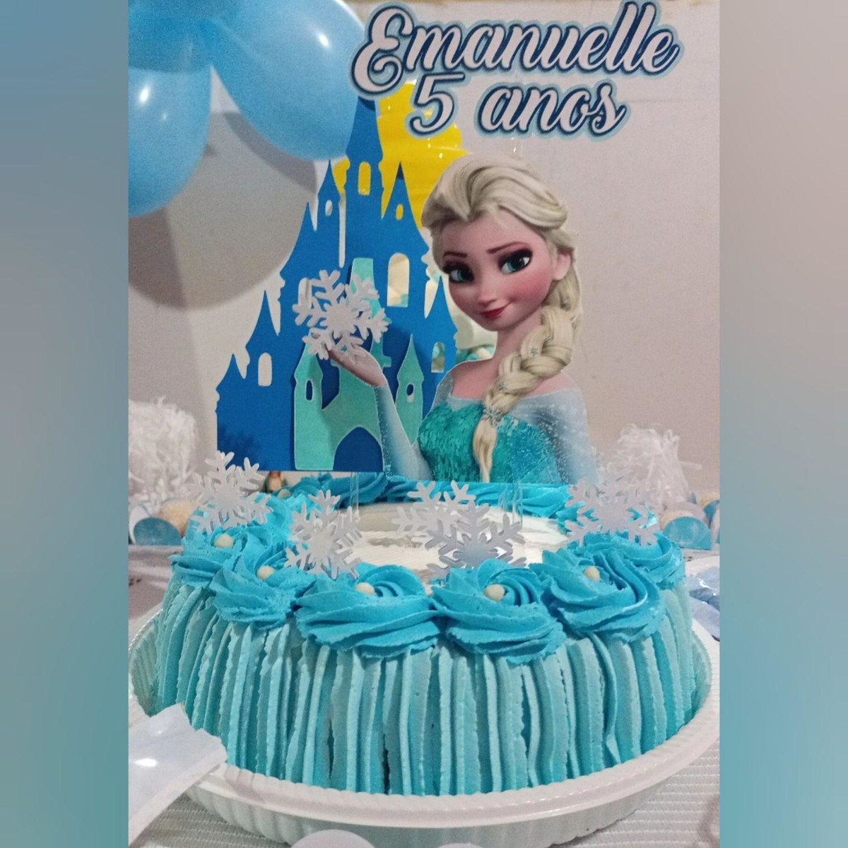 Arquivo de Corte Topo de Bolo Frozen - Imagem 3