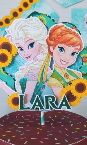 Arquivo de Corte topo de bolo Frozen Fever - Studio e PDF