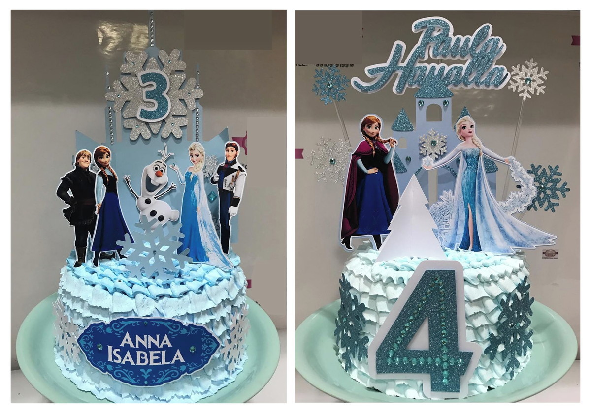 Arquivo de corte topo de bolo frozen -006 - Imagem 2