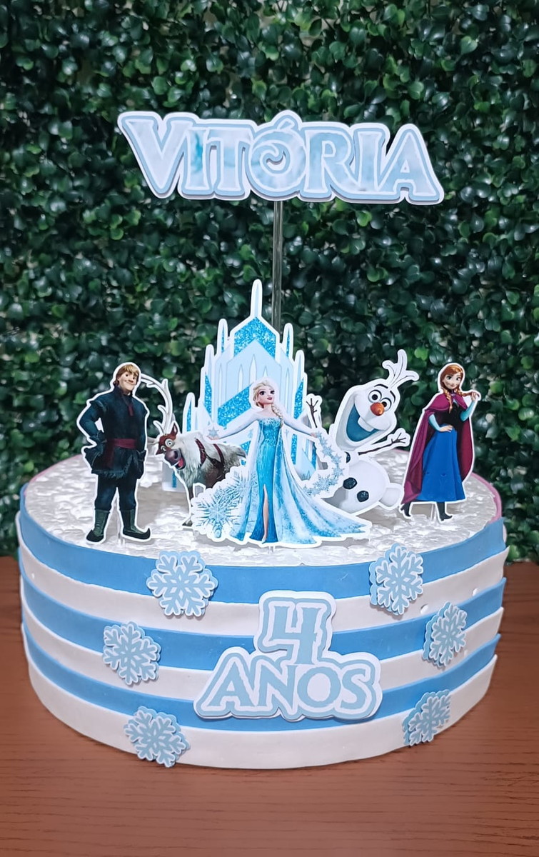 Arquivo de Corte Topo de Bolo Frozen - pdf / Studio