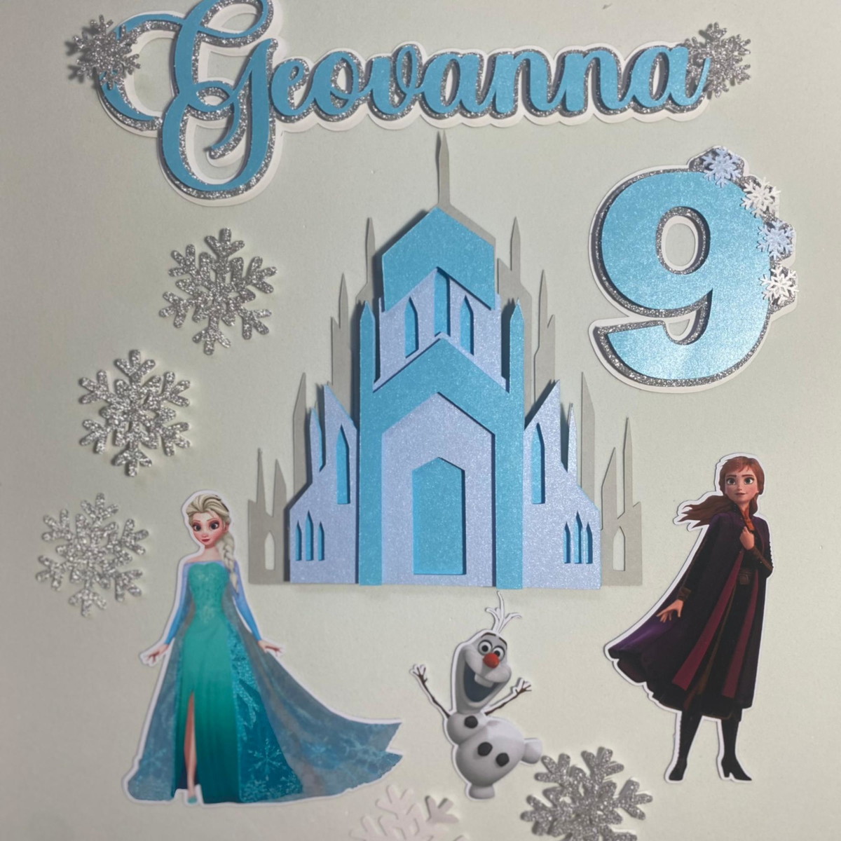 Arquivo de Corte Topo de Bolo Frozen - Imagem 2