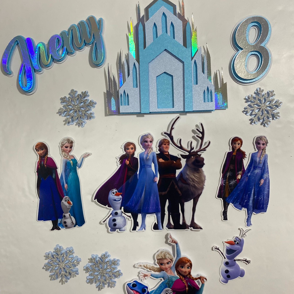 Arquivo de Corte Topo de Bolo Frozen - Imagem 2