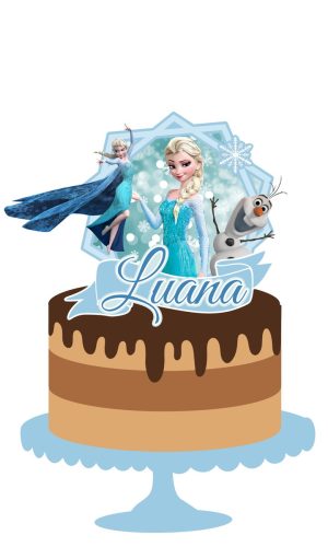 Arquivo de Corte Topo de Bolo Frozen