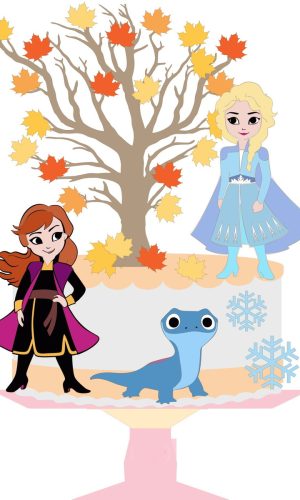 Arquivo de Corte Topo de Bolo Frozen Stúdio #3670