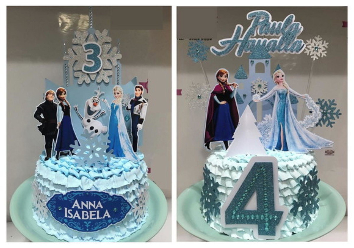Arquivo de Corte Topo de Bolo Frozen Studio