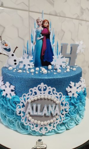 Arquivo de corte Topo de bolo - Frozen