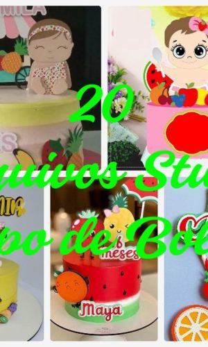 Arquivo de Corte Topo de Bolo - Frutas