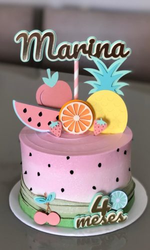 Arquivo de corte-topo de bolo frutas /STUDIO