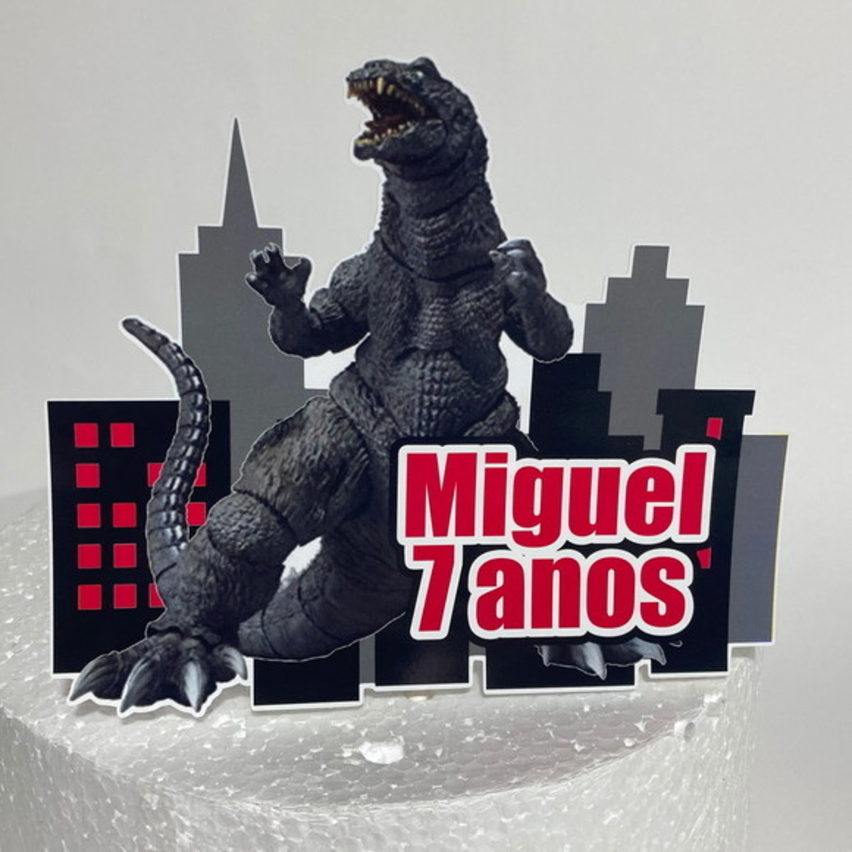 Arquivo de Corte Topo de Bolo Godzilla - Imagem 2