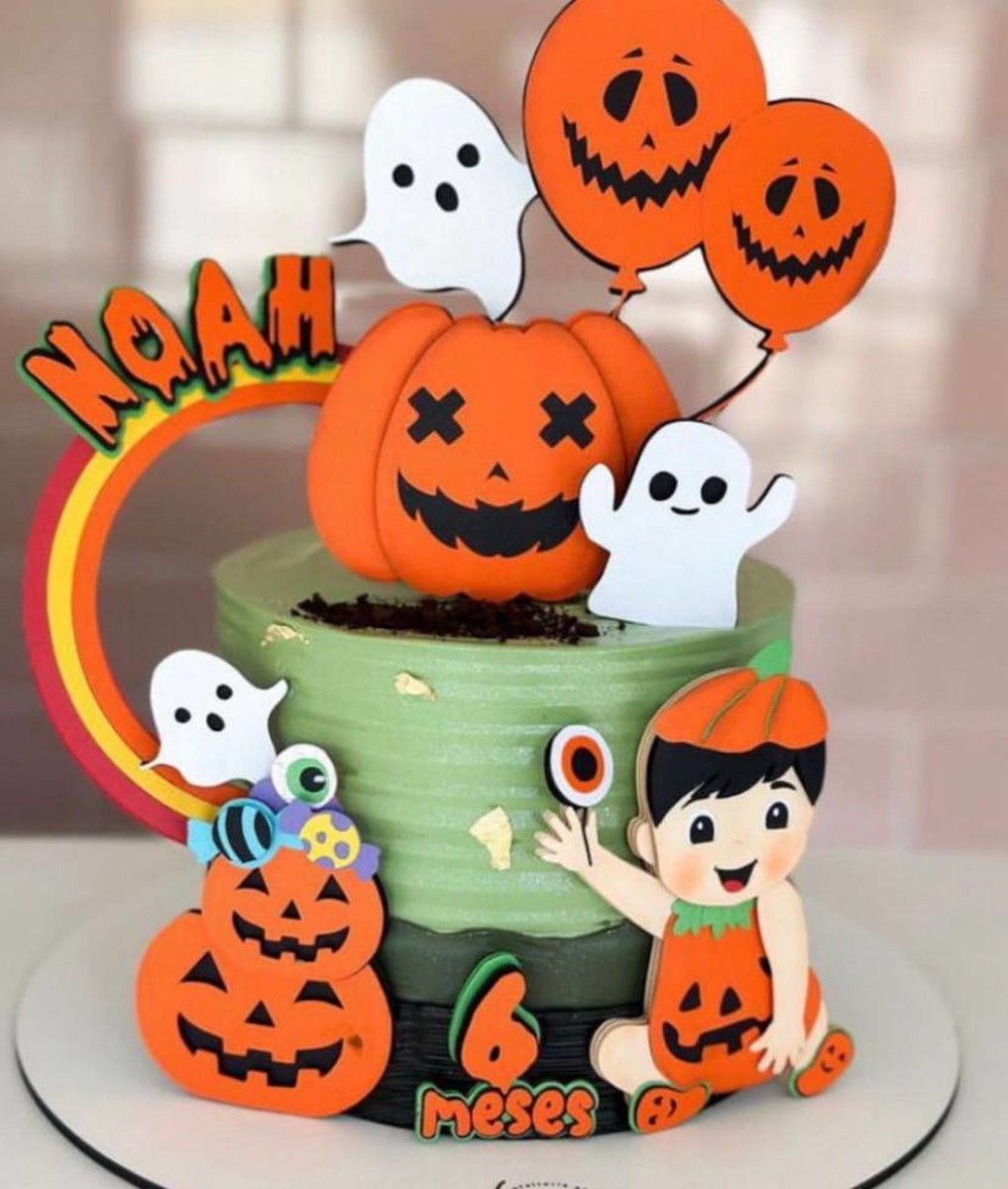 Arquivo de Corte Topo de Bolo Halloween