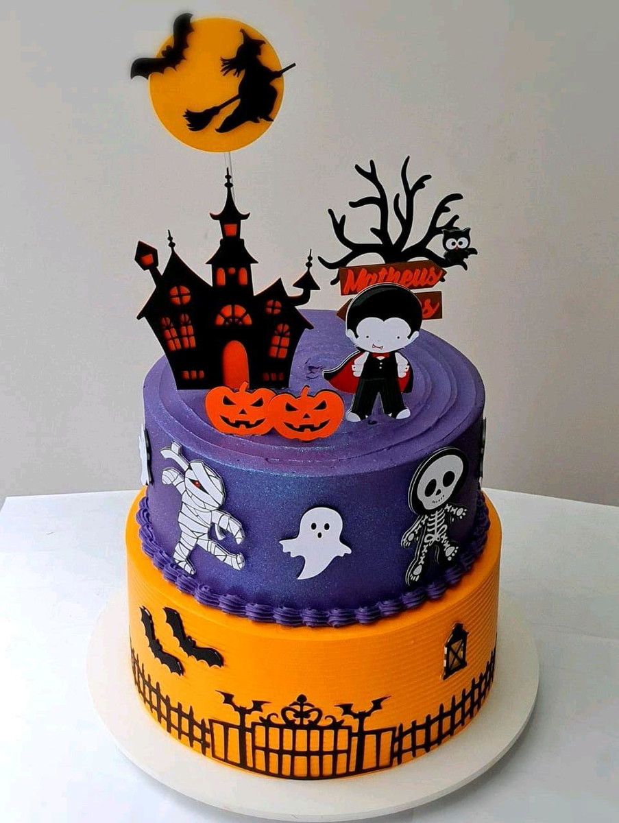 Arquivo De Corte Topo De Bolo Halloween - Imagem 2