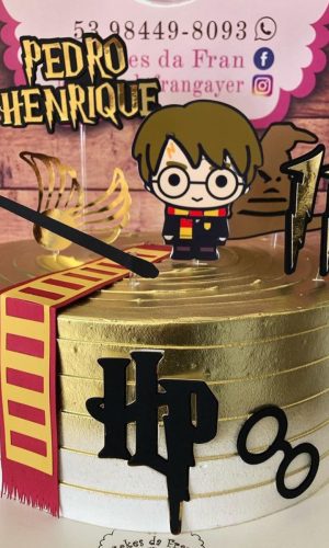 257 - Arquivo de Corte Topo de Bolo Harry Potter 1
