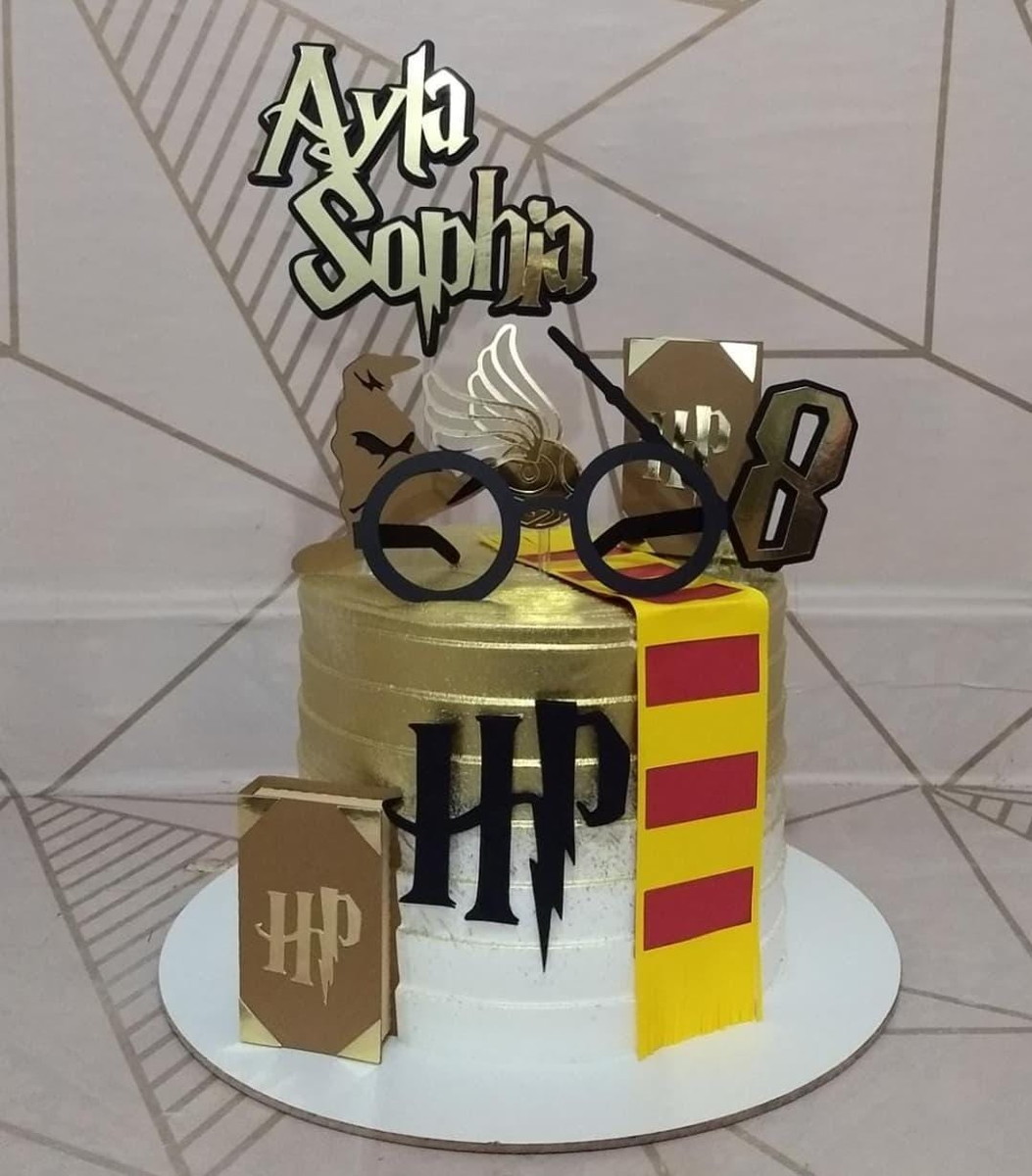Arquivo de Corte Topo de Bolo Harry Potter - Imagem 2