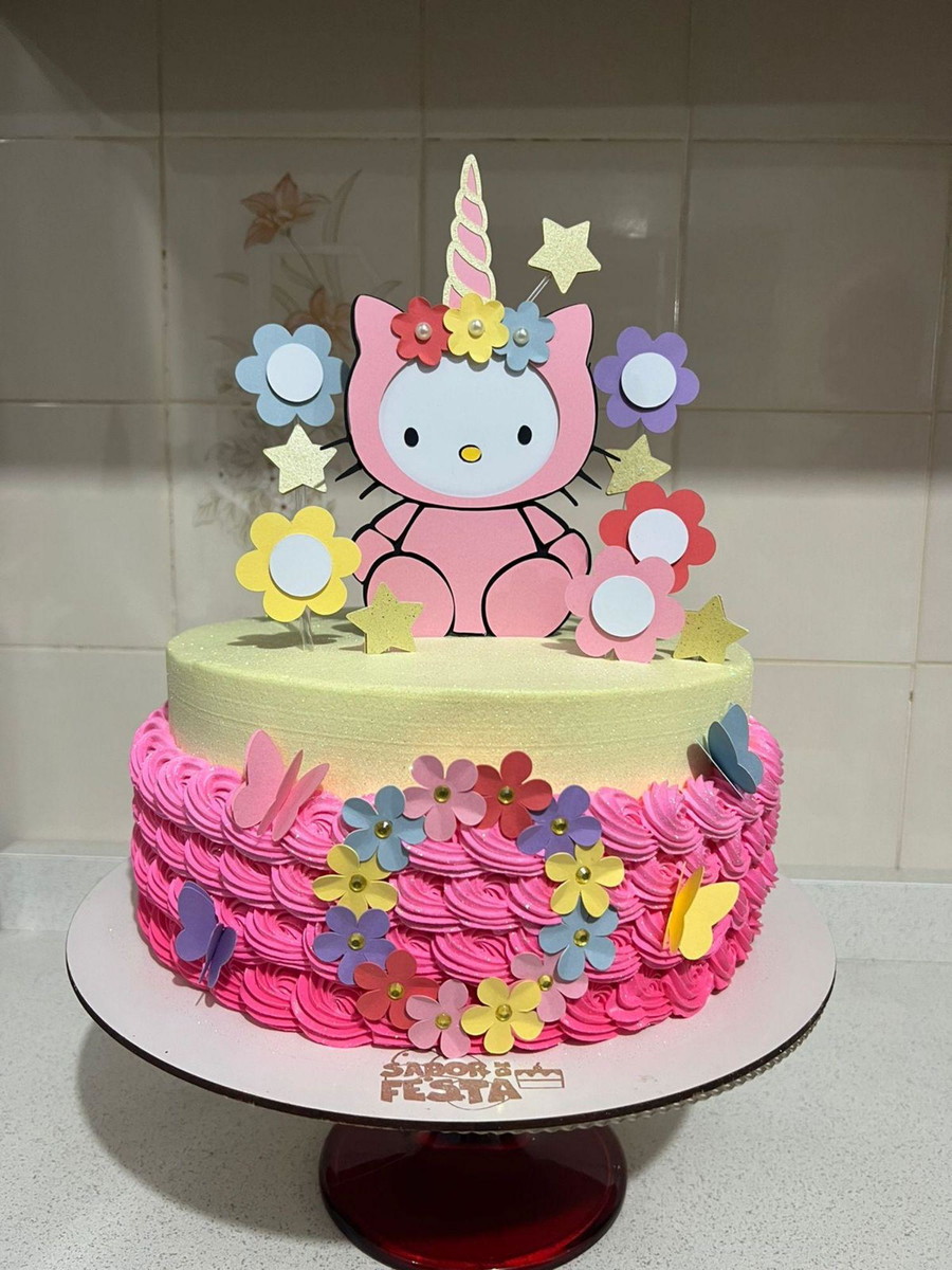 Arquivo De Corte Topo De Bolo Hello Kitty