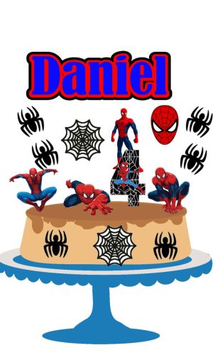 Arquivo de corte Topo de Bolo Homem Aranha 04