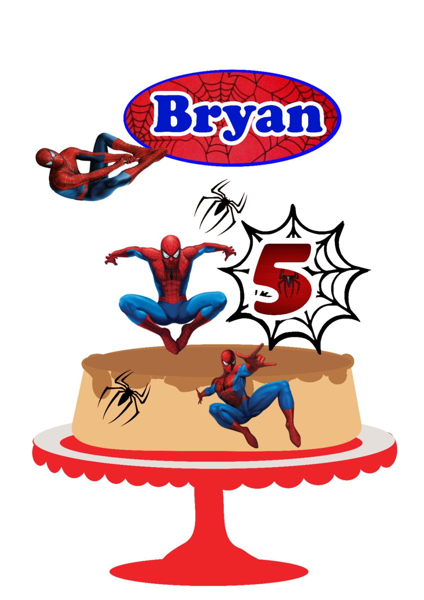 Arquivo de corte Topo de Bolo Homem Aranha 06