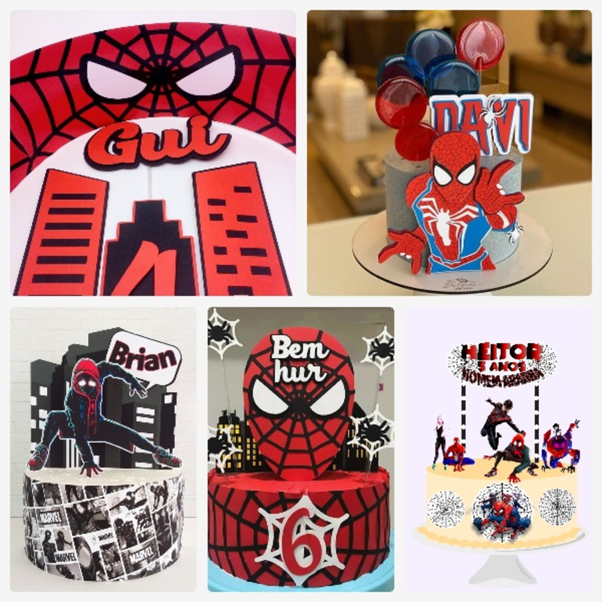 Arquivo de Corte Topo de Bolo Homem Aranha 1 + Brinde