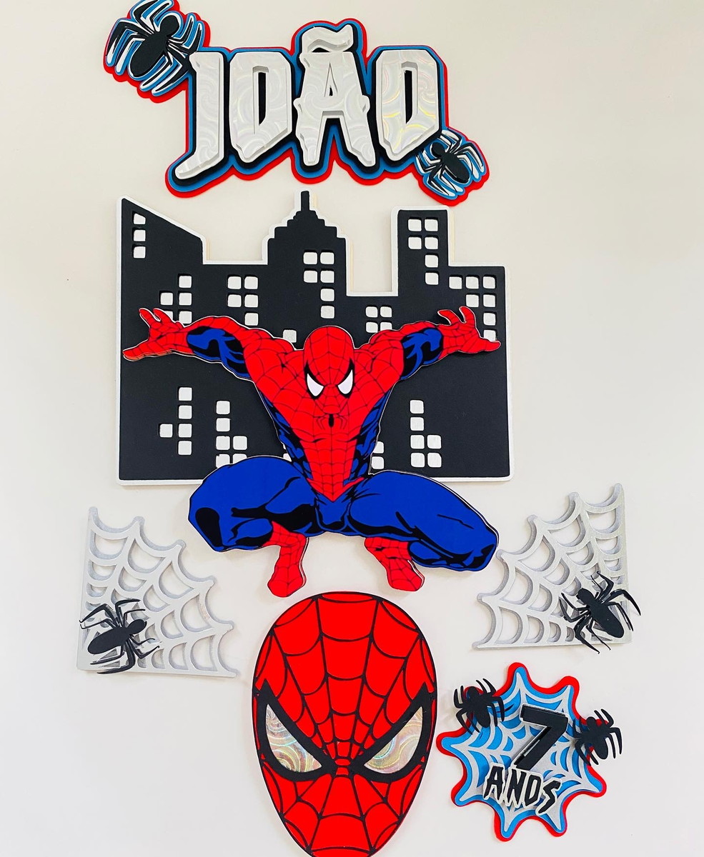Arquivo de Corte Topo de Bolo - Homem Aranha - Imagem 2