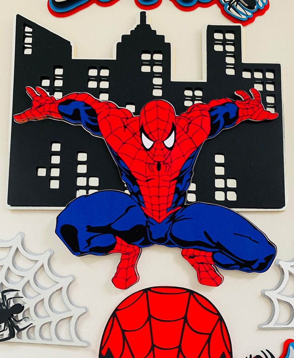 Arquivo de Corte Topo de Bolo - Homem Aranha - Imagem 3