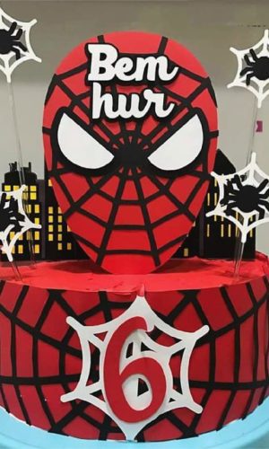 arquivo de corte-topo de bolo homem aranha 2 -STUDIO