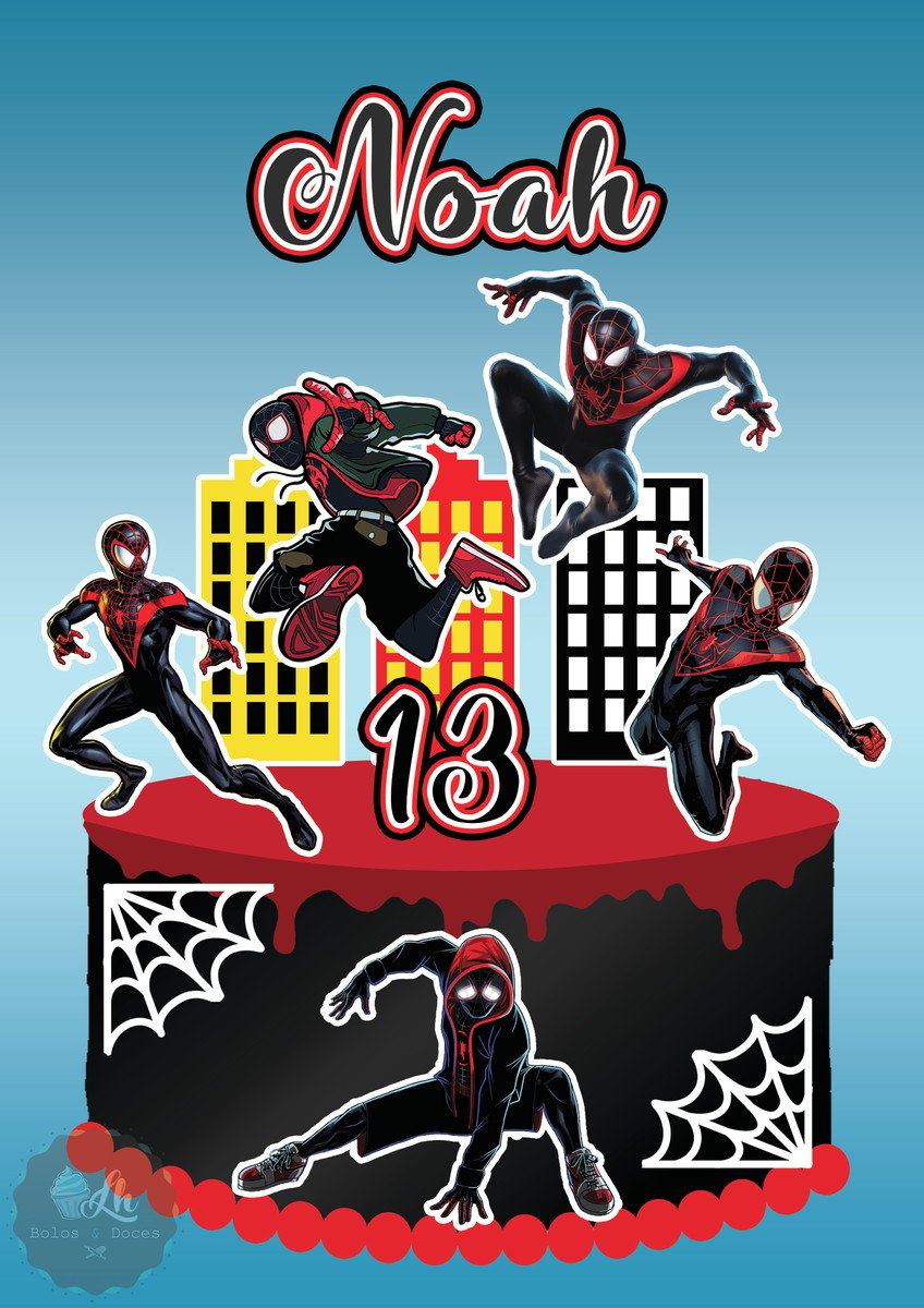 Arquivo Digital Topo de Bolo Homem Aranha #4 Pdf/jpg