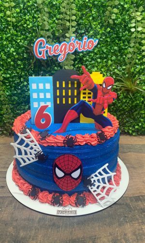 Arquivo de Corte - Topo de Bolo Homem Aranha