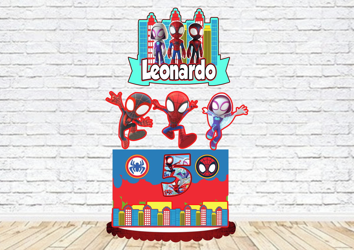 Arquivo de Corte Topo de Bolo Homem Aranha Meta Studio 002