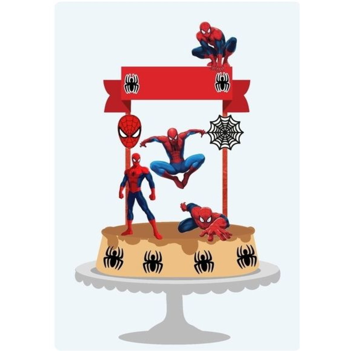 Arquivo de corte Topo de Bolo Homem Aranha STUDIO, #1861