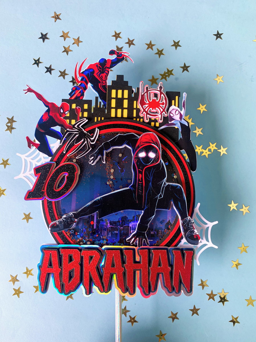 Arquivo de Corte Topo de Bolo Homem Aranha Studio+brinde