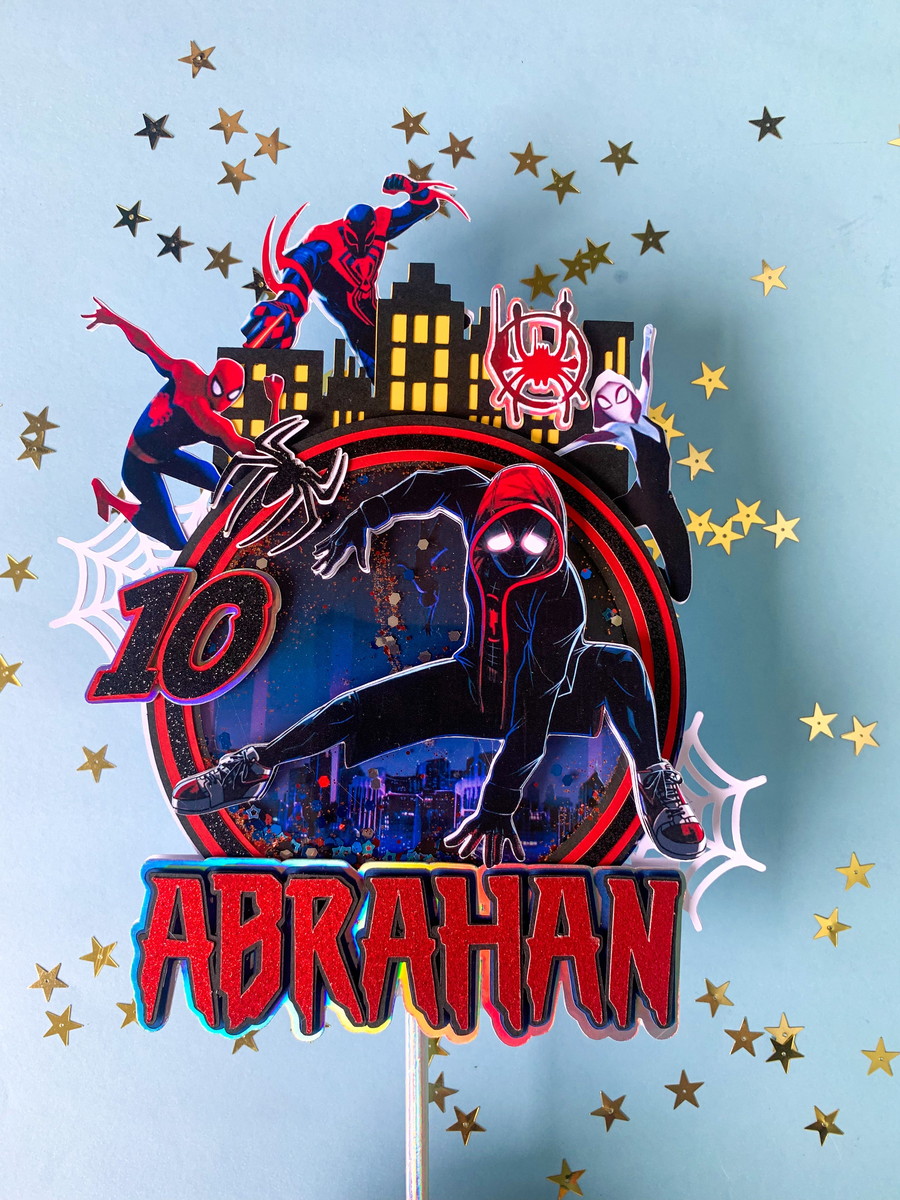 Arquivo de Corte Topo de Bolo Homem Aranha Studio+brinde