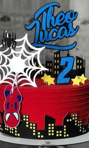 Arquivo de Corte Topo de Bolo Homem Aranha
