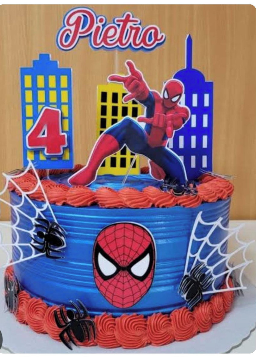 Arquivo de Corte Topo de Bolo Homem Aranha